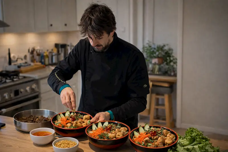 Préparation bobun à la maison